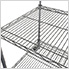 NSF 6-Tier Wire Shelving Rack with Wheels - 48"W x 72"H x 18"D