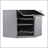 PERFORMANCE PLUS 2.0 Black Diamond Plate Corner Wall Cabinet