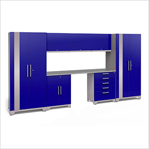 new age blue garage cabinets