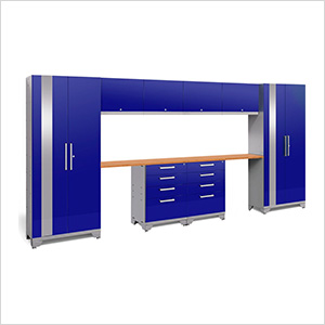 new age blue garage cabinets