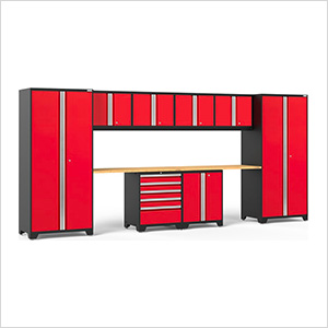 PRO Series 3.0 Red 10-Piece Set with Bamboo Top