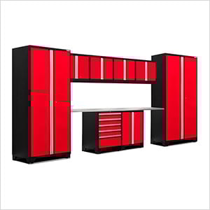 PRO Series 3.0 Red 10-Piece Set with Stainless Steel Top