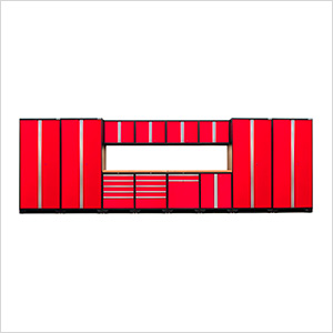 PRO Series 3.0 Red 14-Piece Set with Bamboo Tops