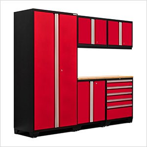 PRO Series 3.0 Red 6-Piece Set with Bamboo Top