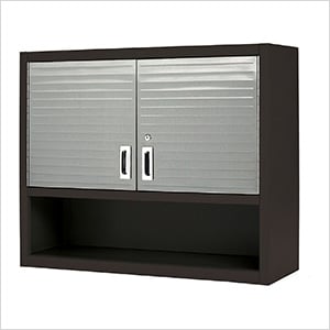 UltraHD Wall Cabinet with Open Shelf (Graphite)
