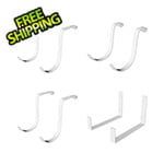 SafeRacks Hook Accessory Package - White (8-Pack)