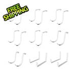 MonsterRax Hook Accessory Package - White (18-Pack)