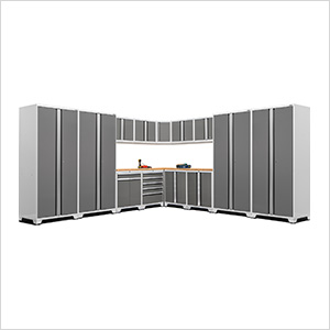 PRO Series Platinum 16-Piece Corner Set with Bamboo Tops and LED Lights