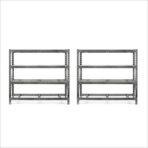 77-Inch Tool-Free Rack Shelving (2-Pack)