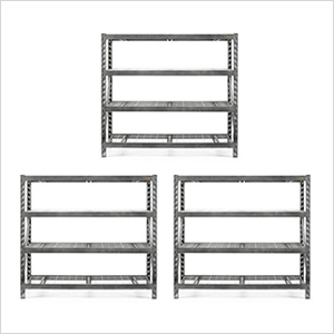 77-Inch Tool-Free Rack Shelving (3-Pack)