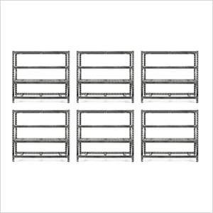 77-Inch Tool-Free Rack Shelving (6-Pack)