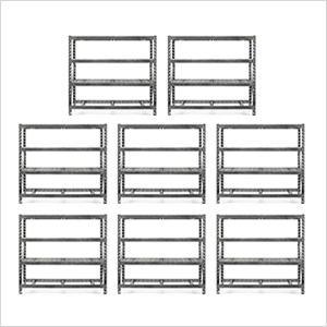 77-Inch Tool-Free Rack Shelving (8-Pack)