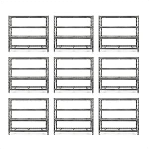 77-Inch Tool-Free Rack Shelving (9-Pack)