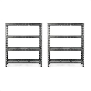 60-Inch Tool-Free Rack Shelving (2-Pack)