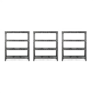 60-Inch Tool-Free Rack Shelving (3-Pack)