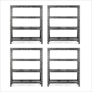 60-Inch Tool-Free Rack Shelving (4-Pack)