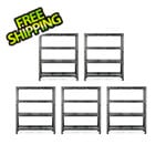 Gladiator GarageWorks 60-Inch Tool-Free Rack Shelving (5-Pack)