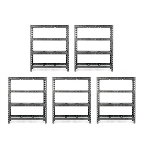 60-Inch Tool-Free Rack Shelving (5-Pack)