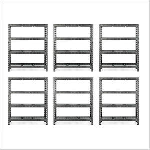 60-Inch Tool-Free Rack Shelving (6-Pack)