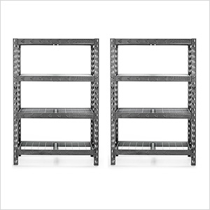 48-Inch Tool-Free Rack Shelving (2-Pack)