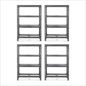 48-Inch Tool-Free Rack Shelving (4-Pack)