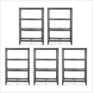 48-Inch Tool-Free Rack Shelving (5-Pack)