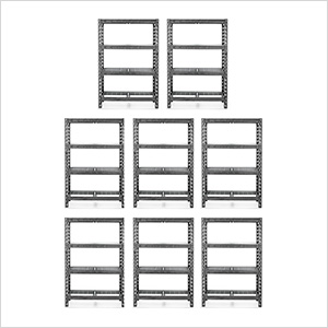 48-Inch Tool-Free Rack Shelving (8-Pack)