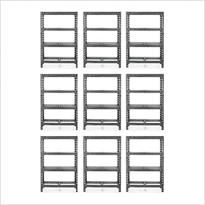 48-Inch Tool-Free Rack Shelving (9-Pack)