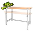 Seville Classics UltraHD Height Adjustable Heavy-Duty Wood Top Workbench