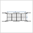 3' x 8' Overhead Storage Rack (White)