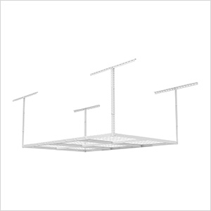 4' x 6' Overhead Storage Rack (White)