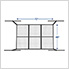 4' x 6' Overhead Storage Rack (White)