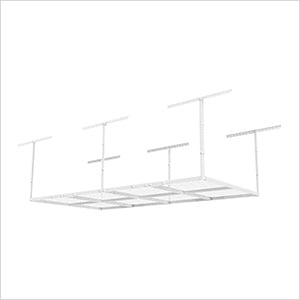 4' x 8' Overhead Storage Rack (White)