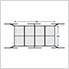 4' x 8' Overhead Storage Rack (White)