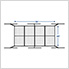 4' x 8' Overhead Storage Rack (Black)