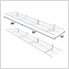 1' x 6' White Wall Mounted Shelf (2-Pack)