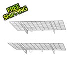 SafeRacks 48" x 24" Wall Shelves (2-Pack)