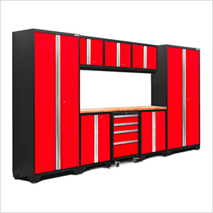 BOLD Series 3.0 Red 9-Piece Set with Bamboo Top