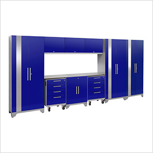 PERFORMANCE 2.0 Blue 10-Piece Cabinet Set with LED Lights