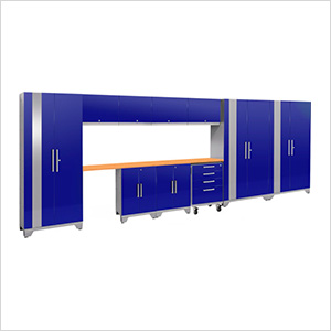 PERFORMANCE 2.0 Blue 12-Piece Cabinet Set with LED Lights