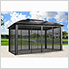 12 x 16 ft. Siena XL Hard-Top Dome Gazebo with Sliding Screen