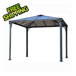 Palram-Canopia Palermo 3000 10' x 10' Gazebo (Grey / Bronze)