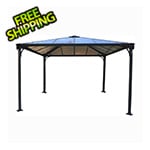 Palram-Canopia Palermo 3600 12' x 12' Gazebo (Grey / Bronze)