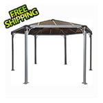 Palram-Canopia Monaco Hexagon Garden Gazebo (Grey / Bronze)