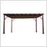 11 x 16 ft. Soft Top Aluminum Pergola (Chilean Wood / Cocoa Canopy)