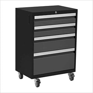 BOLD Series Grey 4-Drawer Rolling Tool Cabinet