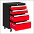 BOLD Series Red 4-Drawer Rolling Tool Cabinet