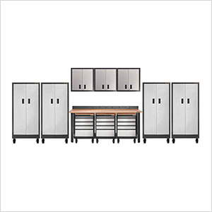 15-Piece Garage Organization Cabinet System