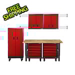 Gladiator GarageWorks Premier 11-Piece Red Garage Cabinet System