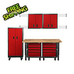 Gladiator GarageWorks Premier 11-Piece Red Garage Cabinet System